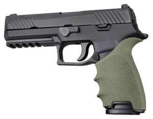 Hogue 17601 HandAll Beavertail Grip Sleeve Textured OD Green 8.20 In