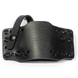 LimbSaver 12563 Cross-Tech Leather Holster Black Clip-On w/ Strap