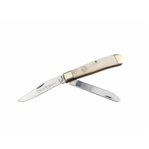 Boker Trapper Smooth White Handle Slip Joint Knife 110826
