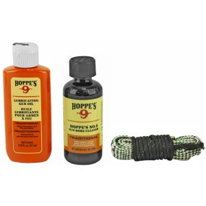 Hoppe's 110030 Cleaning Kit .30 Cal 3 Steps BoreSnake No. 9 Oil
