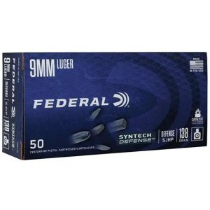 Federal Premium S9SJT2 9mm Luger 138gr Segmented Hollow Point 50 Rounds