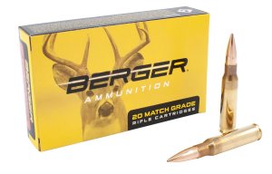Berger 60040 Classic Hunter .308 Win 168gr Hybrid Boat Tail 20 Rounds