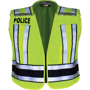 Flying Cross Pro Series Hi-Vis Safety Vest LAPD Navy Band POLICE