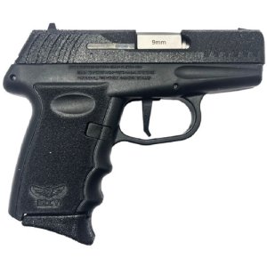 SCCY Industries DVG1PBBK DVG-1 Sub-Compact Frame 9mm Luger 10+1 3.10 Stainless Quadlock Barrel, Black Glitter Optic Ready/Serrated Stainless Steel Slide, Black Panther Poly & Grip, Pistol