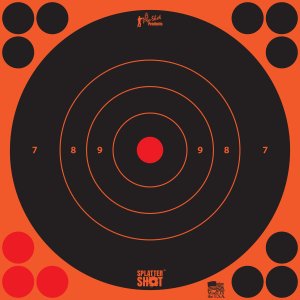 Pro-Shot Splatter Shot 8 Orange Bullseye Target 6/ct