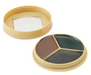 DNZ Products HME CMOFP3 Camo Face Paint Kit Black/Brown/Dark Green