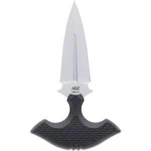 Schrade MOE Fixed Blade Knife 3.25 In AUS-10 Steel Black Rubberized Handle