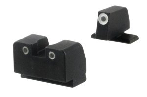 AmeriGlo SG181 Sig Sauer Tall Suppressor Sight Set Green Tritium Steel