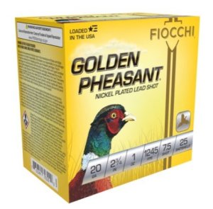 Fiocchi Golden Pheasant 20 ga. 2.75 in. 1 oz. 7.5 Shot Shotgun Shell