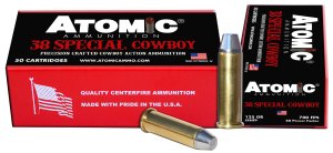 Atomic Ammunition 00451 .38 Special 125gr LRNFP 50 Rounds