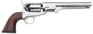 Pietta 1851 Navy Old Silver 36 Cal 7.5 In 6 Round Octagon Barrel