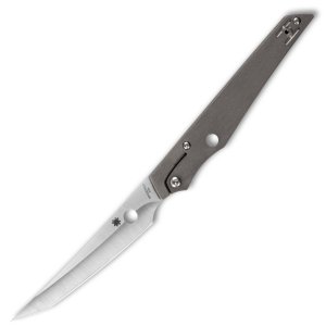 Spyderco Cobol Folding Knife 3.63in Tanto Blade Bohler M390 Satin