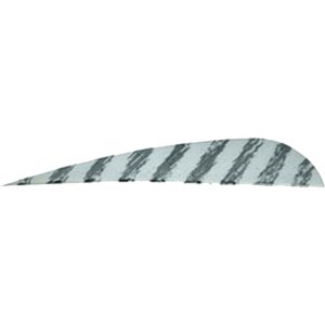 Gateway 400RPBWH-50 Barred Feathers White 4" RW 50 Pack