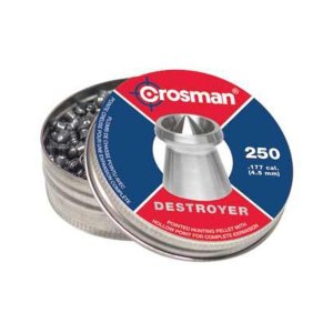 Crosman Destroyer Pointed Dished .177 Pellets 250 Per Tin DS177