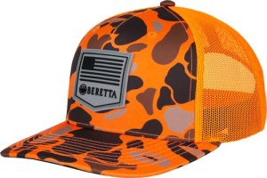Beretta BC049T1675085R Trucker Cap Blaze Duck Camo Rubber Patch