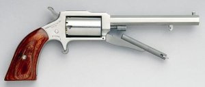 NAA 18603C 1860 The Earl 22 LR/MWR 3" Barrel 5rd Stainless Steel Rosewood Boot Grip