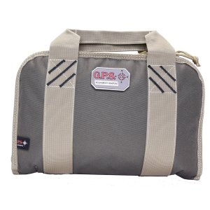 GPS GPS-1308PCRK Double Pistol Case Green/Khaki Nylon Lockable