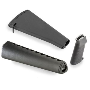 Luth-AR Retro A1 Complete AR-15 Furniture Kit Black Fixed Stock
