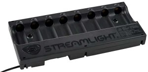 Streamlight 20234 8-Unit Bank Charger Black SL-59/CR123A 100V/120V AC
