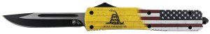 Templar MDTOM331 Gen II OTF Knife 3.5" 440C SS Blade Yellow Handle