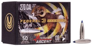 Federal Premium Terminal Ascent PB277TA1 .277 136gr Bullets 50/Box
