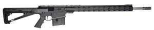 GLFA AR-10 300 Win Mag 24" Stainless Steel Barrel, 5+1, M-Lok Handguard, Hogue OverMolded Stock, Muzzle Brake - Black