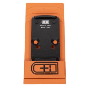 C&H Precision RMR-HOLOk Optic Mount Plate, 6061 Aluminum, Black Anodized