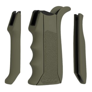 Hogue 13041 OD Green Rubber Pistol Grip AR-15/M16 with Finger Grooves