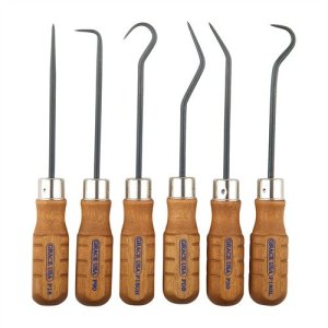 Grace USA GRHP6 Hook & Pick Set, 6-Piece Steel Set
