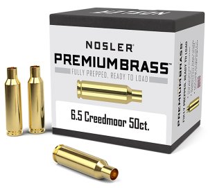 Nosler 6.5 Creedmoor Unprimed Brass Cartridge Case 50 Count 44824