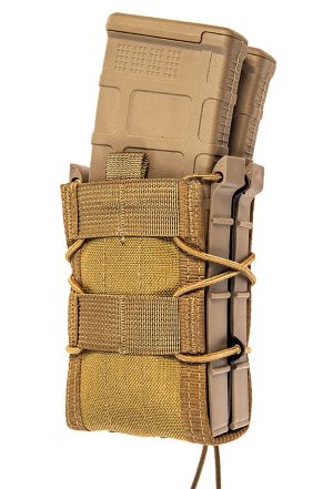 High Speed Gear 132R10CB TACO X2R Mag Pouch Coyote Brown Nylon MOLLE Mount