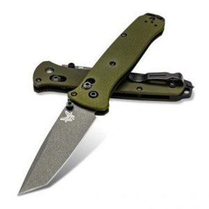 Benchmade 537GY-1 Bailout Olive Aluminum Tanto Axis Lock 3.38" Blade