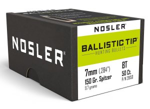 Nosler 28150 Ballistic Tip Hunting 7mm .284 150 GR Spitzer 50 Per Box