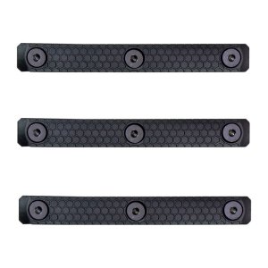 Slate Black Industries SG-3-BLK M-LOK Panels 3-Slot Black 3-Pack