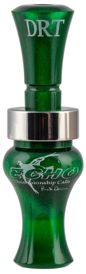Echo 79021 DRT Double Reed Timber Duck Call Green Pearl Acrylic