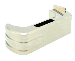Cross Armory CRG5MCSV Extended Mag Catch Silver for Glock Gen4-5 Aluminum