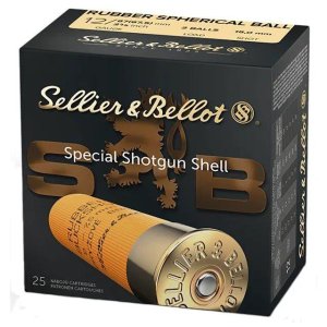Sellier & Bellot SB12RBB 12 Gauge 2.75" Rubber Ball Ammo 25 Rounds