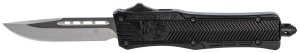 CobraTec SBCTK-1SDNS 2.75" Drop Point OTF Knife, D2 Steel, Black Handle