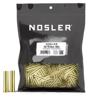 Nosler 10266 45-70 Govt Unprepped Bulk Brass 50ct Large Rifle Primer