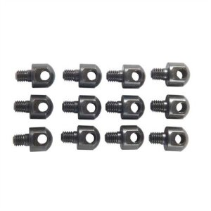 Uncle Mike's Dome Swivel Stud 10-32 x 1/4 Inch, 12 Pack