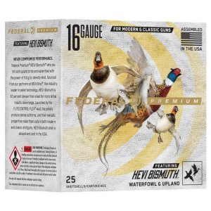 Federal Premium HEVI-Bismuth Shotshells 16ga 2-3/4 1-1/8oz 1400 fps #3