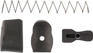 Ghost Inc GHOG43PLUS2 Glock 43 Mag Extension Black Plus 2