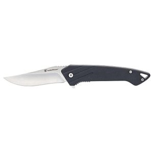 Smith & Wesson Black Ops Folding Knife 3 Recurve Blade Black Box