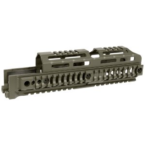 Midwest Industries MI-AK-ALPHA-QR-10 10In Quad Rail Magpul ODG