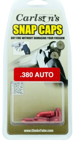 Carlson's 00063 Snap Cap Pistol .380 ACP 5-Pack Aluminum Training Tool