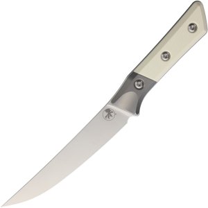 Microtech 3100B-10IV Boning Knife 6.125 In Stonewash Ivory G-10