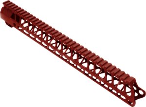 Timber Creek ME15HGR Enforcer 15 In AR-15 Handguard Red Anodized