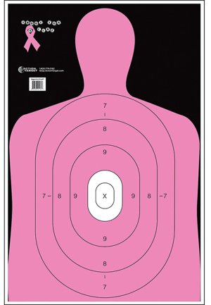 Action Target B27ENPT100 Pink Silhouette Paper Target 23"x35" 100 Pack