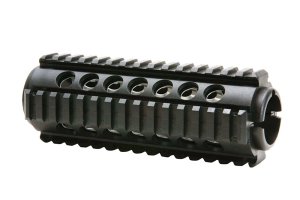 ProMag PM242 AR-15/M4 Quad Rail Handguard Black Polymer Heat Shield