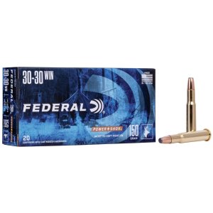 Federal 3030A Power-Shok Hunting 30-30 Win 150 gr Jacketed Soft Point Ammo 20 Per Box/ 10 Cs